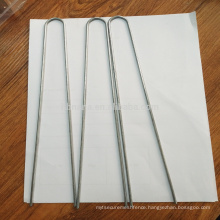 Galvanized metal U pins / sod staples / artificial grass pins